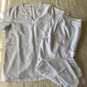 Mandala White Scrubs